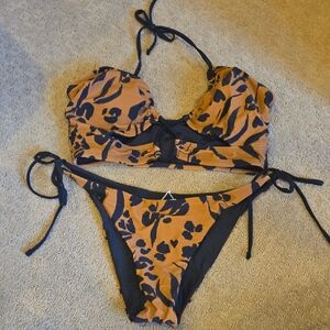 Cupshe Leopard Bikini Set NWT